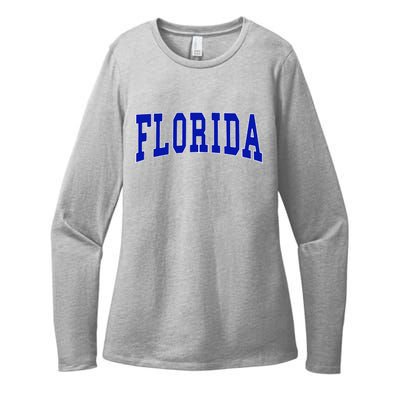 Florida Throwback Design Classic Womens CVC Long Sleeve Shirt