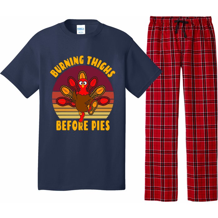 Funny Thanksgiving Day 5k 10k Trot Run Runner Costume Pajama Set