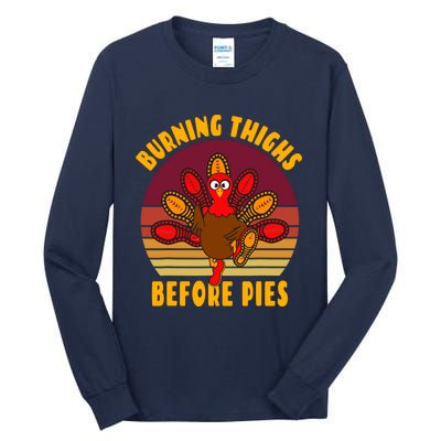 Funny Thanksgiving Day 5k 10k Trot Run Runner Costume Tall Long Sleeve T-Shirt