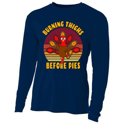 Funny Thanksgiving Day 5k 10k Trot Run Runner Costume Cooling Performance Long Sleeve Crew