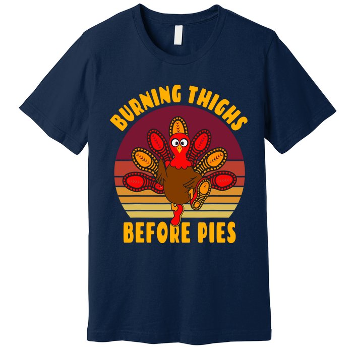 Funny Thanksgiving Day 5k 10k Trot Run Runner Costume Premium T-Shirt