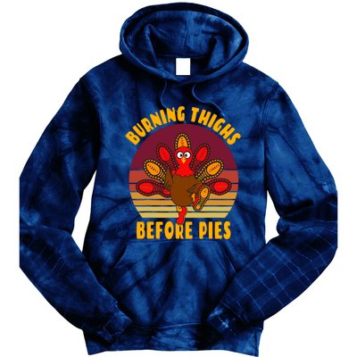 Funny Thanksgiving Day 5k 10k Trot Run Runner Costume Tie Dye Hoodie