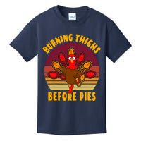 Funny Thanksgiving Day 5k 10k Trot Run Runner Costume Kids T-Shirt