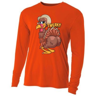 Funny Twerky Dance Cute Love Twerk Dancing Thanksgiving Gift Sweatshir Cooling Performance Long Sleeve Crew