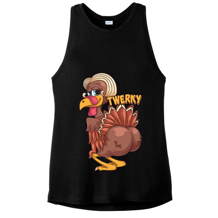 Funny Twerky Dance Cute Love Twerk Dancing Thanksgiving Gift Sweatshir Ladies PosiCharge Tri-Blend Wicking Tank