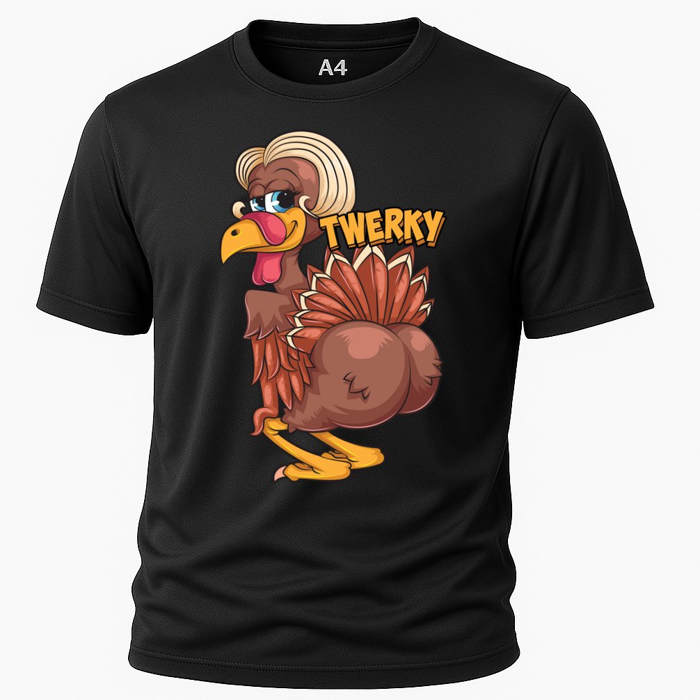 Funny Twerky Dance Cute Love Twerk Dancing Thanksgiving Gift Sweatshir Cooling Performance Crew T-Shirt