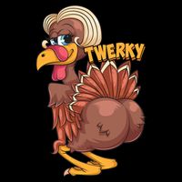 Funny Twerky Dance Cute Love Twerk Dancing Thanksgiving Gift Sweatshir Cooling Performance Crew T-Shirt