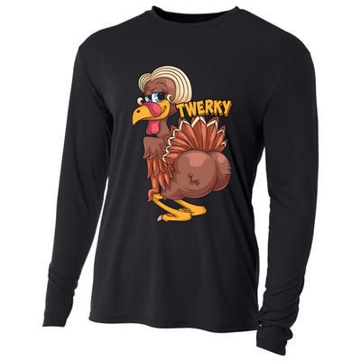 Funny Twerky Dance Cute Love Twerk Dancing Thanksgiving Gift Sweatshir Cooling Performance Long Sleeve Crew