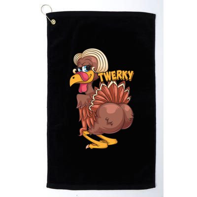 Funny Twerky Dance Cute Love Twerk Dancing Thanksgiving Gift Sweatshir Platinum Collection Golf Towel