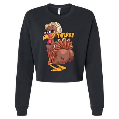 Funny Twerky Dance Cute Love Twerk Dancing Thanksgiving Gift Sweatshir Cropped Pullover Crew