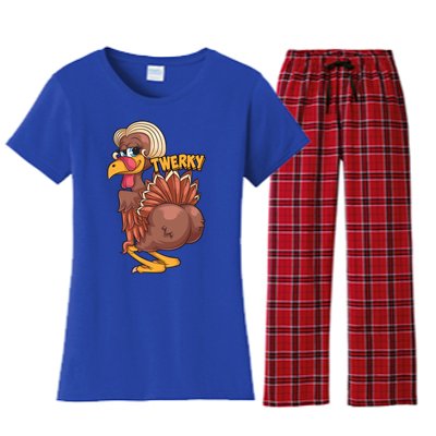 Funny Twerky Dance Cute Love Twerk Dancing Thanksgiving Gift Sweatshir Women's Flannel Pajama Set