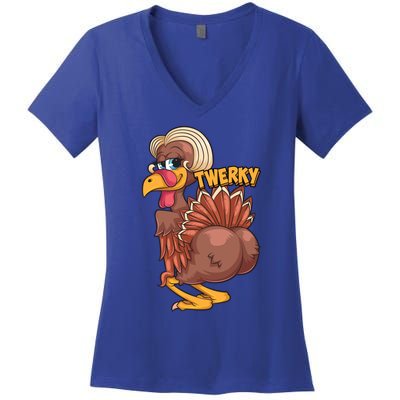 Funny Twerky Dance Cute Love Twerk Dancing Thanksgiving Gift Sweatshir Women's V-Neck T-Shirt