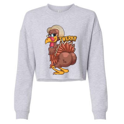 Funny Twerky Dance Cute Love Twerk Dancing Thanksgiving Gift Sweatshir Cropped Pullover Crew