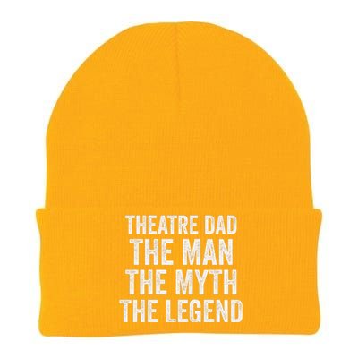 Funny Theatre Dad Man Myth Legend Daddy Father's Day Knit Cap Winter Beanie