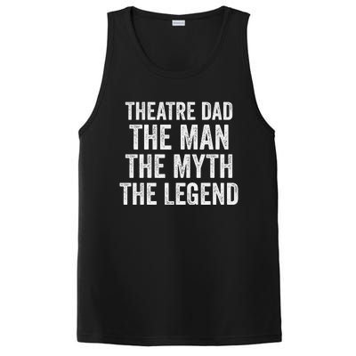 Funny Theatre Dad Man Myth Legend Daddy Father's Day PosiCharge Competitor Tank