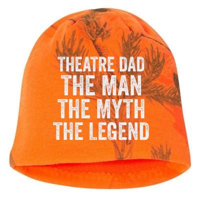 Funny Theatre Dad Man Myth Legend Daddy Father's Day Kati - Camo Knit Beanie