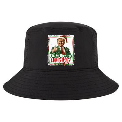 Funny Trump Daddys Home Christmas Again 2024 2028 Cool Comfort Performance Bucket Hat