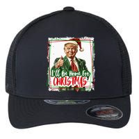 Funny Trump Daddys Home Christmas Again 2024 2028 Flexfit Unipanel Trucker Cap