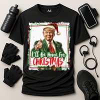Funny Trump Daddys Home Christmas Again 2024 2028 Cooling Performance Crew T-Shirt