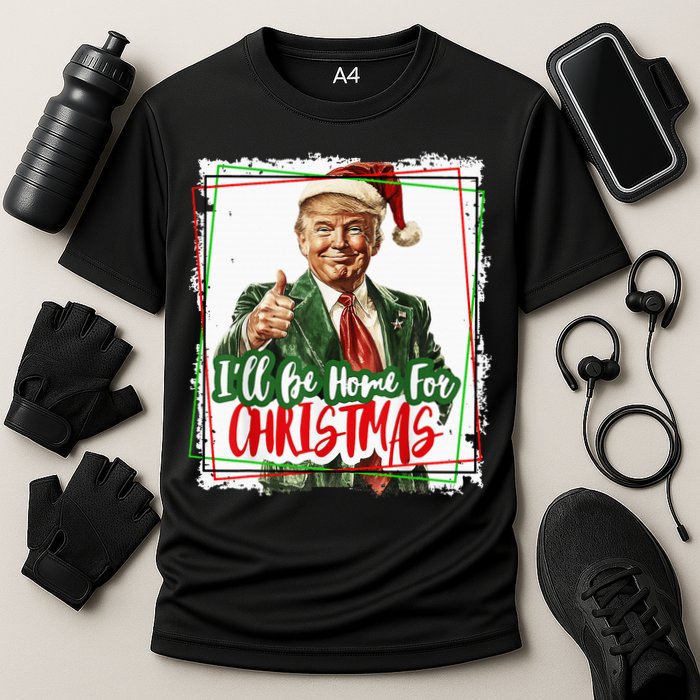Funny Trump Daddys Home Christmas Again 2024 2028 Cooling Performance Crew T-Shirt