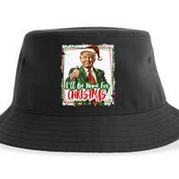 Funny Trump Daddys Home Christmas Again 2024 2028 Sustainable Bucket Hat