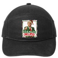 Funny Trump Daddys Home Christmas Again 2024 2028 7-Panel Snapback Hat