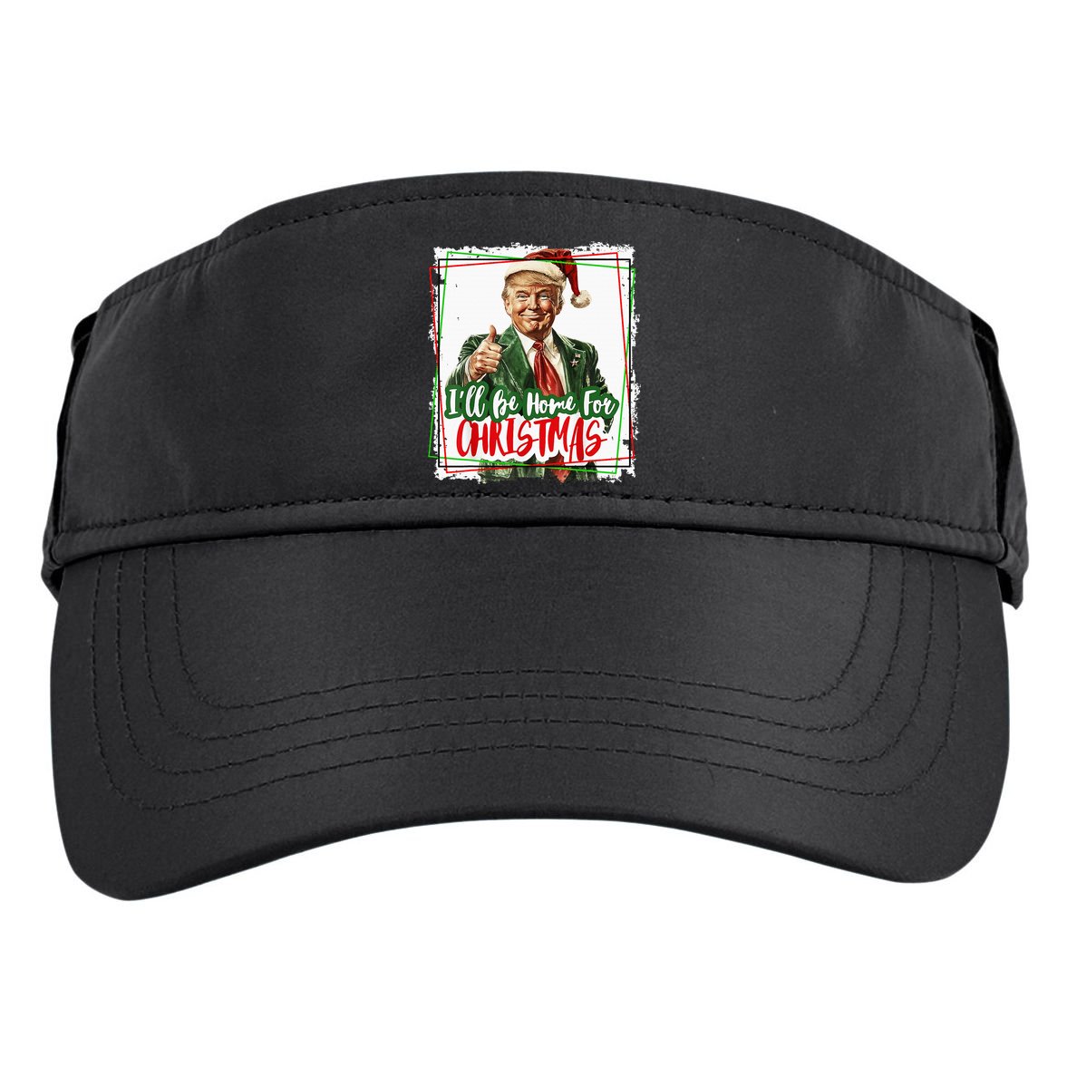 Funny Trump Daddys Home Christmas Again 2024 2028 Adult Drive Performance Visor