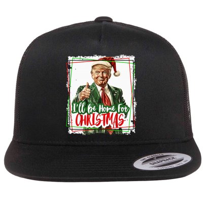 Funny Trump Daddys Home Christmas Again 2024 2028 Flatbill Hat