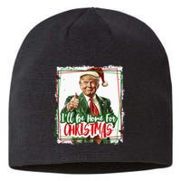 Funny Trump Daddys Home Christmas Again 2024 2028 Sustainable Beanie