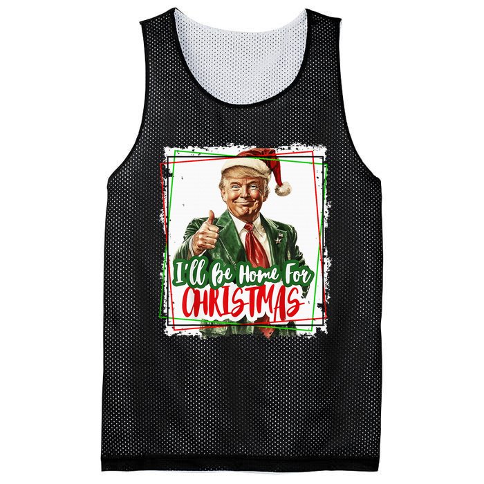 Funny Trump Daddys Home Christmas Again 2024 2028 Mesh Reversible Basketball Jersey Tank