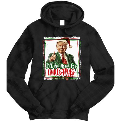 Funny Trump Daddys Home Christmas Again 2024 2028 Tie Dye Hoodie