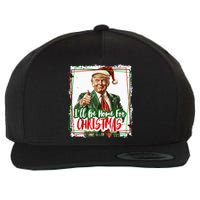 Funny Trump Daddys Home Christmas Again 2024 2028 Wool Snapback Cap