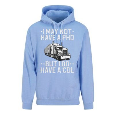 Funny Trucker Design For   CDL Truck Driver Trucker Unisex Surf Hoodie