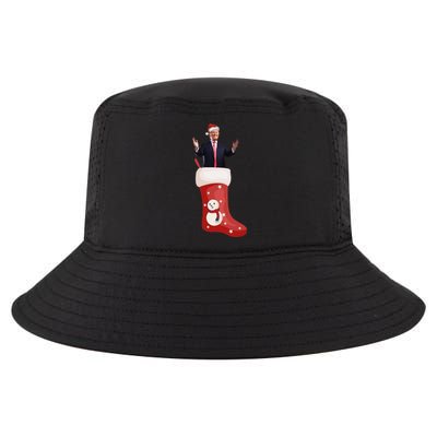 Funny Trump Due To Inflation Ugly Christmas Sweaters Xmas Cool Comfort Performance Bucket Hat