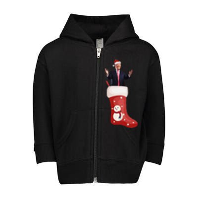 Funny Trump Due To Inflation Ugly Christmas Sweaters Xmas Toddler Zip Fleece Hoodie