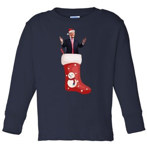 Funny Trump Due To Inflation Ugly Christmas Sweaters Xmas Toddler Long Sleeve Shirt