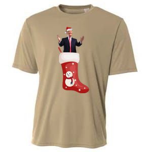 Funny Trump Due To Inflation Ugly Christmas Sweaters Xmas Cooling Performance Crew T-Shirt