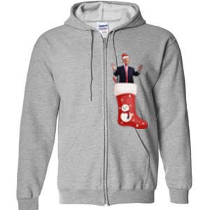 Funny Trump Due To Inflation Ugly Christmas Sweaters Xmas Full Zip Hoodie