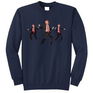 Funny Trump Dance Santa Claus Christmas Xmas Pajamas Holiday Tall Sweatshirt