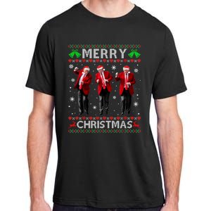 Funny Trump Dance Merry Christmas Ugly Xmas Sweater Pajamas Adult ChromaSoft Performance T-Shirt