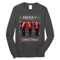 Funny Trump Dance Merry Christmas Ugly Xmas Sweater Pajamas Long Sleeve Shirt