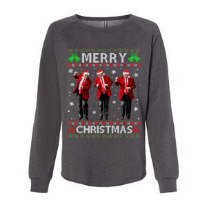 Funny Trump Dance Merry Christmas Ugly Xmas Sweater Pajamas Womens California Wash Sweatshirt