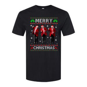 Funny Trump Dance Merry Christmas Ugly Xmas Sweater Pajamas Softstyle CVC T-Shirt