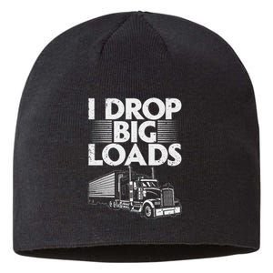 Funny Trucker Design For   Semi Truck Driver Lover Sustainable Beanie