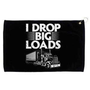 Funny Trucker Design For   Semi Truck Driver Lover Grommeted Golf Towel