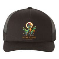 Funny Trex Dinosaur Watching Total Solar Eclipse Apr 8 2024 Yupoong Adult 5-Panel Trucker Hat