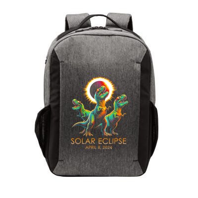 Funny Trex Dinosaur Watching Total Solar Eclipse Apr 8 2024 Vector Backpack