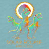 Funny Trex Dinosaur Watching Total Solar Eclipse Apr 8 2024 Sueded Cloud Jersey T-Shirt