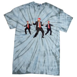 Funny Trump Dance Santa Claus Christmas Xmas Pajamas Holiday Tie-Dye T-Shirt