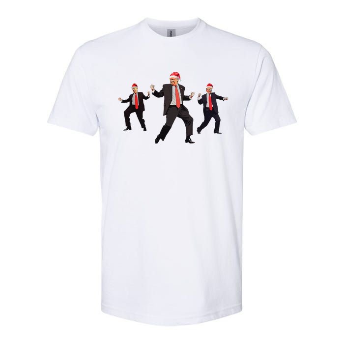 Funny Trump Dance Santa Claus Christmas Xmas Pajamas Holiday Softstyle CVC T-Shirt